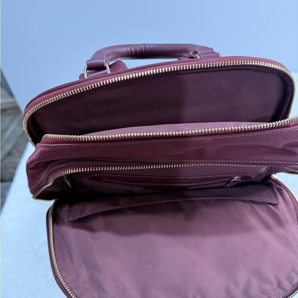 kate spade Burgundy Nylon Backpack with Gold Hardware - Picture 5 of 9